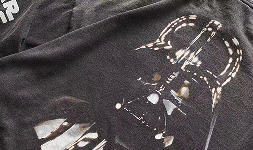 セント マイケル スターウォーズ古い破壊長袖Tシャツ
