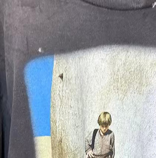 セント マイケル スターウォーズ古い破壊長袖Tシャツ