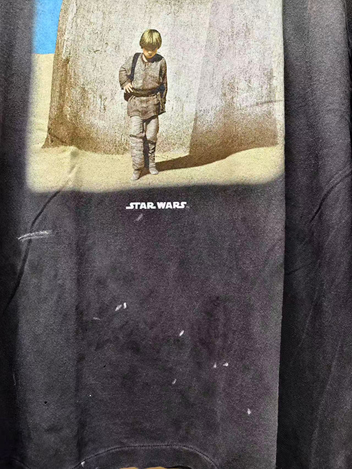 セント マイケル スターウォーズ古い破壊長袖Tシャツ