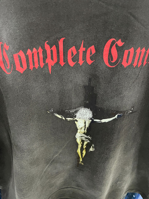 セント マイケルスーパーコピー ファッション破壊ウォッシュ長袖Tシャツ