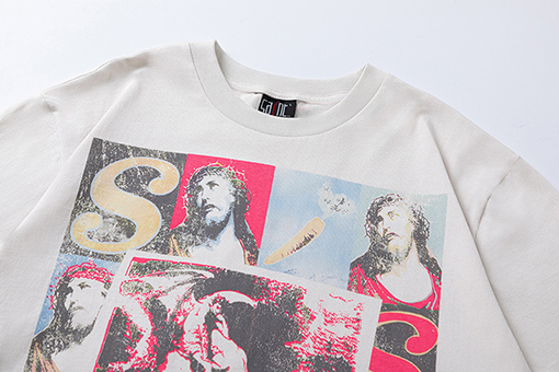 セント マイケルコピー 漫画アニメアメリカンカジュアル重い半袖Tシャツ