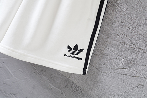 Balenciaga X Adidas 刺繍ショーツクロップドパンツビーチパンツ