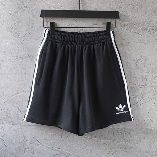 Balenciaga X Adidas 刺繍ショーツクロップドパンツビーチパンツ