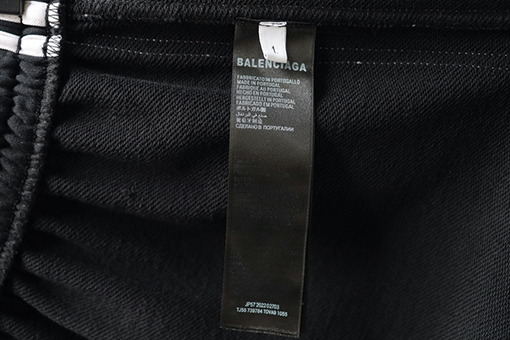 Balenciaga X Adidas 刺繍ショーツクロップドパンツビーチパンツ