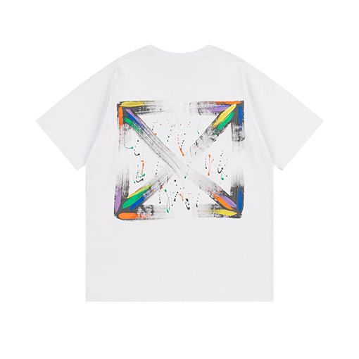 オフホワイト新しい半袖Tシャツ