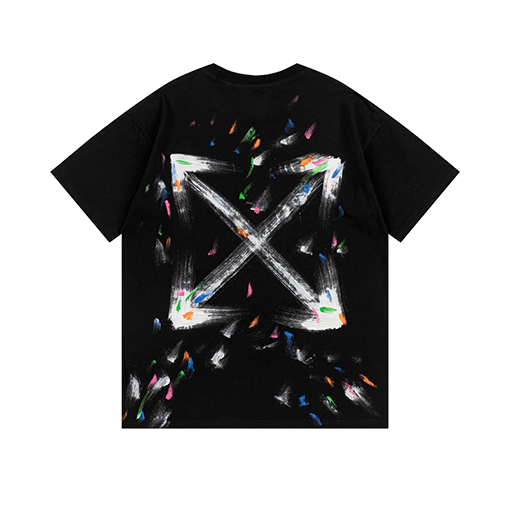 オフホワイトスーパーコピー新しいプリント半袖Tシャツ