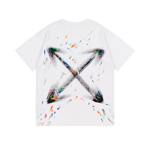 オフホワイトスーパーコピー新しいプリント半袖Tシャツ