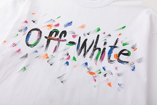 オフホワイトスーパーコピー新しいプリント半袖Tシャツ