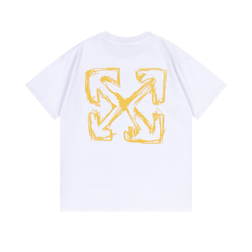 オフホワイトコピーゆったりとした半袖Tシャツ