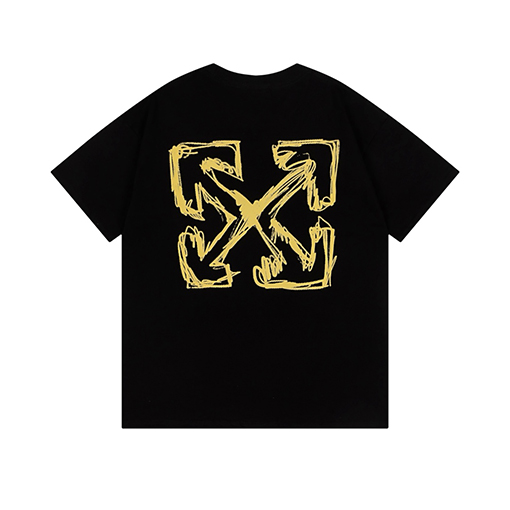 オフホワイトコピーゆったりとした半袖Tシャツ