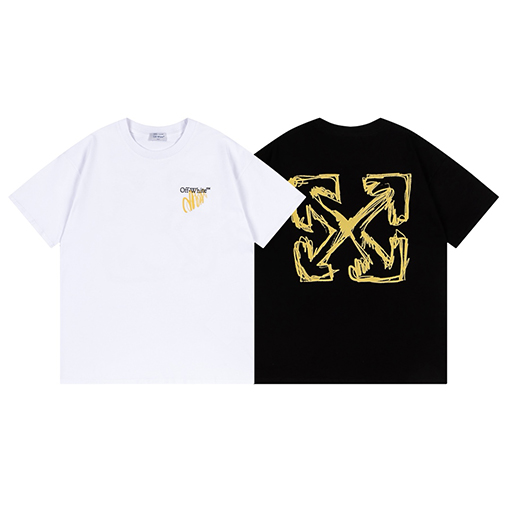 オフホワイトコピーゆったりとした半袖Tシャツ