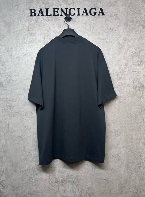 バレンシアガ ファッションプリントロゴ半袖Tシャツ