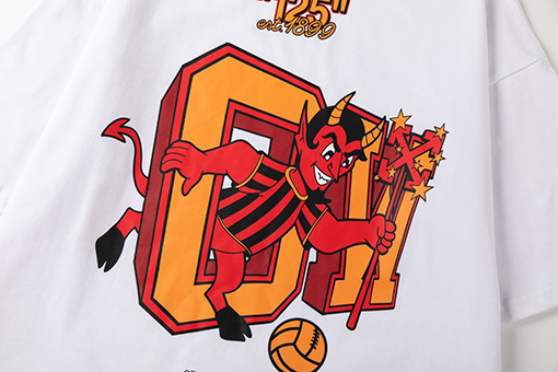 オフホワイト 新しいファッションルーズバージョンの半袖Tシャツ