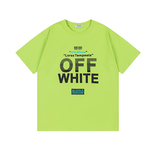 オフホワイトコピー 新しいルーズロゴプリント半袖Tシャツ