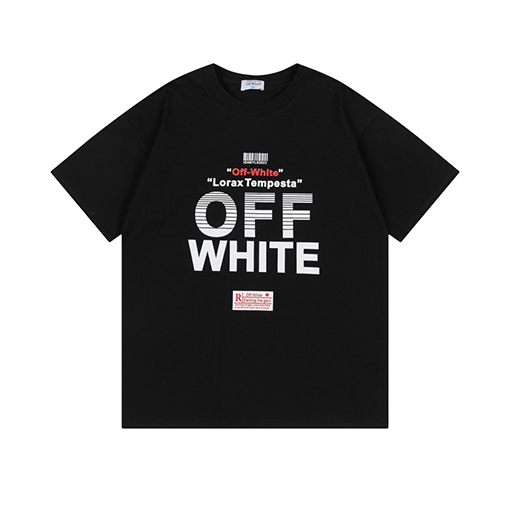 オフホワイトコピー 新しいルーズロゴプリント半袖Tシャツ