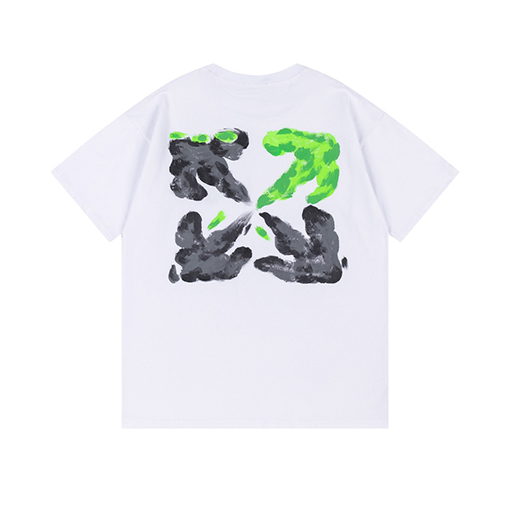 オフホワイト 新しいクラシックなゆったりとした半袖Tシャツ