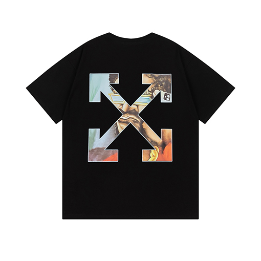オフホワイトスーパーコピー クラシックなゆったりとした半袖Tシャツ