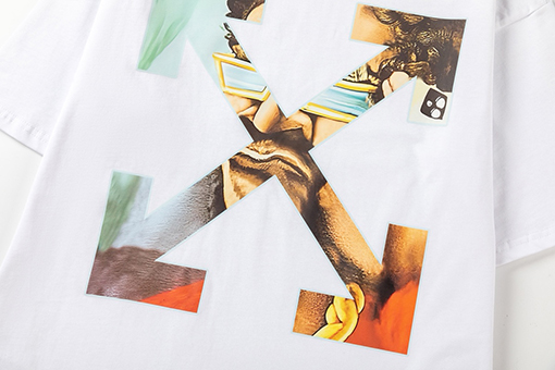 オフホワイトスーパーコピー クラシックなゆったりとした半袖Tシャツ
