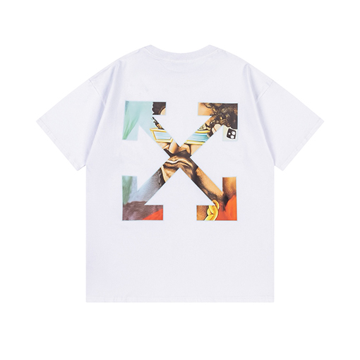 オフホワイトスーパーコピー クラシックなゆったりとした半袖Tシャツ