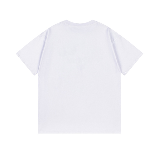 オフホワイト スタイリッシュなルーズバージョンの半袖Tシャツ