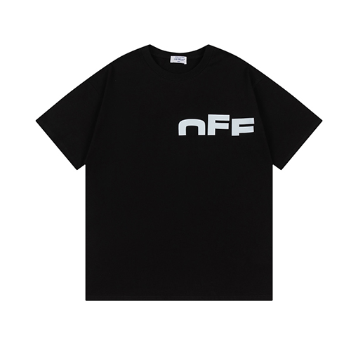 オフホワイト 新しいファッションルーズバージョンの半袖Tシャツ