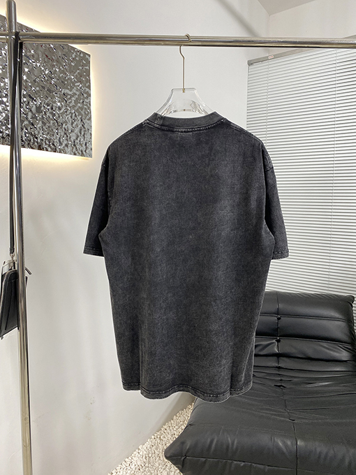 アレキサンダーワン クラシックな炒め色の半袖Tシャツ