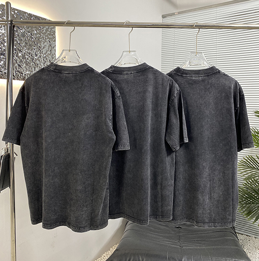 アレキサンダーワン 塩を炒めて水を洗う半袖Tシャツ