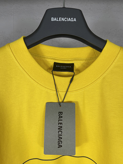 バレンシアガ パリのコラボレーションSchollプリント半袖Tシャツ