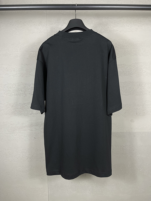 バレンシアガ 新しいフロントミラーバック文字刺繍半袖Tシャツ