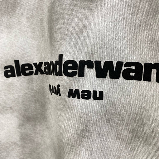アレキサンダーワン 新しい炒め塩は古い洗水半袖Tシャツ