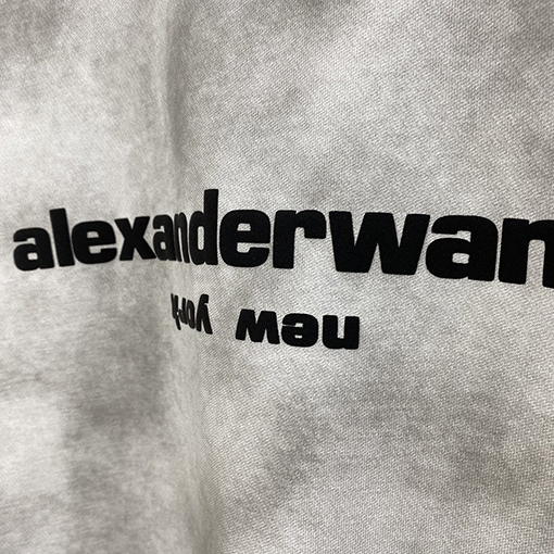 アレキサンダーワン 新しい炒め塩は古い洗水半袖Tシャツ