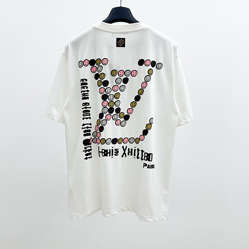 ルイヴィトン NIGO コラボスマイリープリント半袖Tシャツ