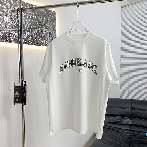 マルタンマルジェラスーパーコピー 古着ファッション英数字プリント半袖Tシャツ