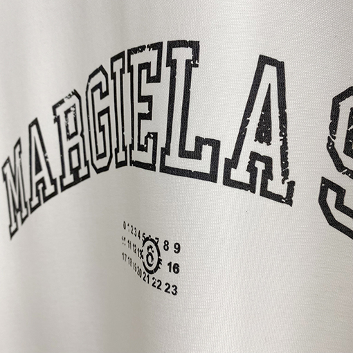 マルタンマルジェラスーパーコピー 古着ファッション英数字プリント半袖Tシャツ