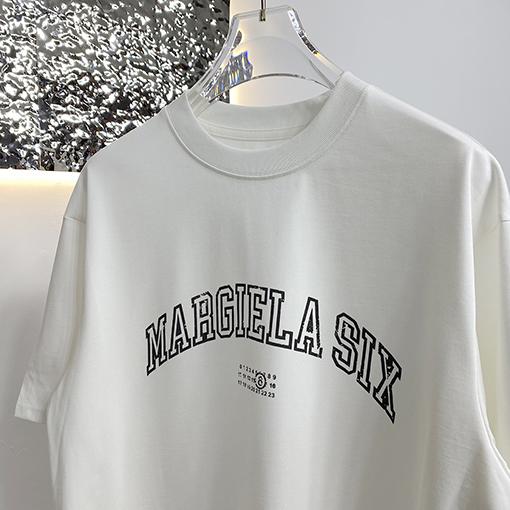 マルタンマルジェラスーパーコピー 古着ファッション英数字プリント半袖Tシャツ