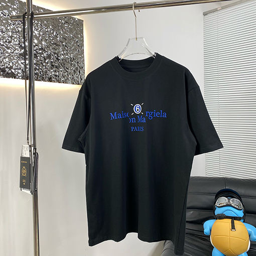 マルタンマルジェラ 新しいロゴプリント半袖Tシャツ