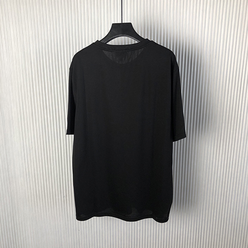 バーバリー 新しいポケットストライプシルクコットン半袖Tシャツ