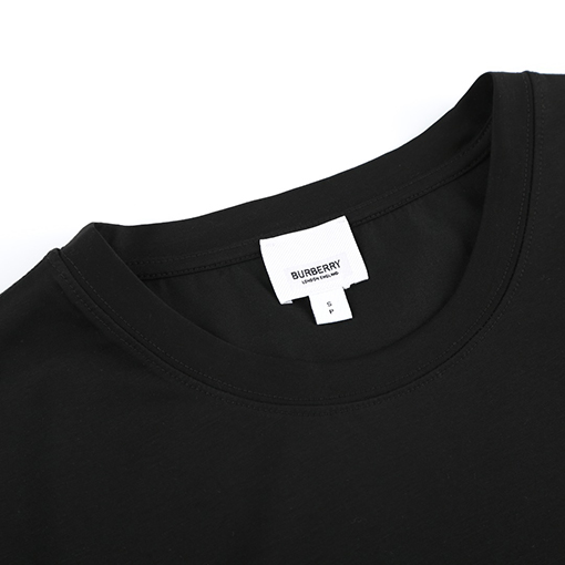 バーバリー 新しいポケットストライプシルクコットン半袖Tシャツ