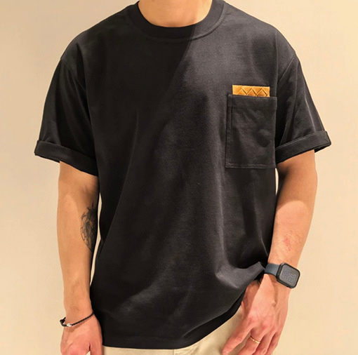 ボッテガヴェネタ 新しいコットンニット半袖Tシャツ