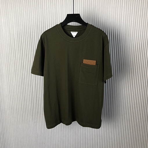 ボッテガヴェネタ 新しいコットンニット半袖Tシャツ
