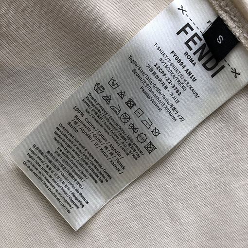 フェンディ 新しい胸ポケットプリント半袖Tシャツ