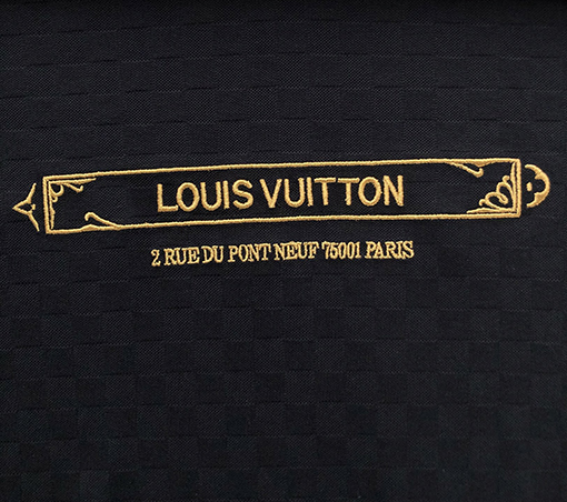ルイヴィトン 新しい DAMIER ゴールド文字刺繍半袖Tシャツ