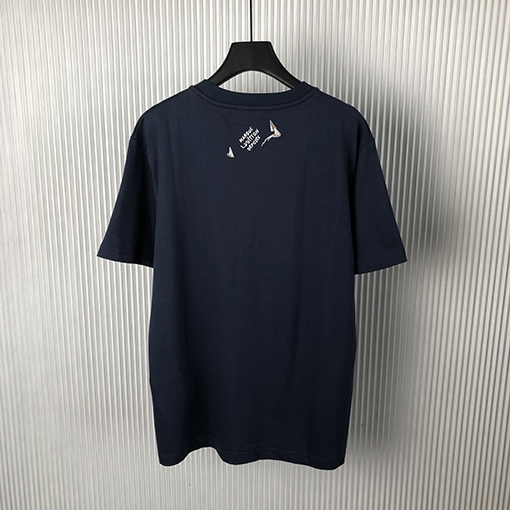 ルイヴィトン 新しい刺繍ファッション綿半袖Tシャツ