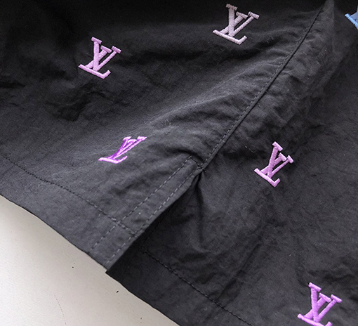 ルイヴィトン 新しい BLASON グラデーション刺繍ビーチショーツ