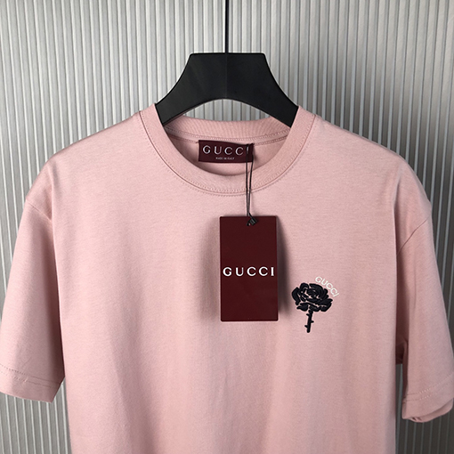 グッチコピー 新しい刺繍ニット綿半袖Tシャツ