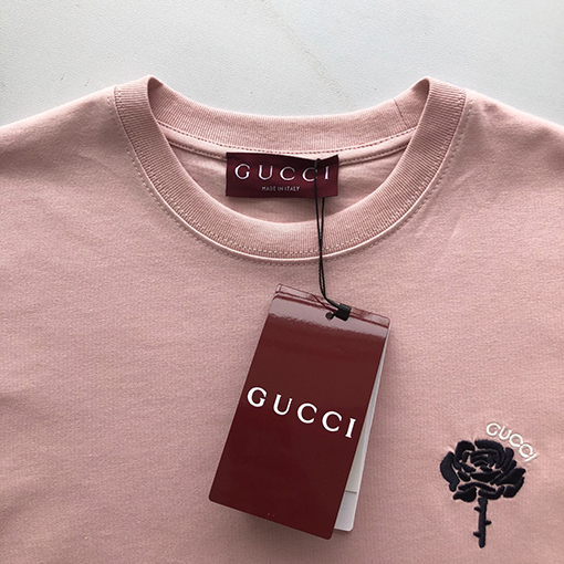 グッチコピー 新しい刺繍ニット綿半袖Tシャツ