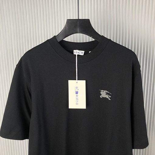 バーバリー 新しい馬術騎士バッジ綿半袖Tシャツ