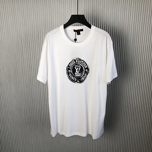 ルイヴィトン 新作スタンププリント半袖Tシャツ