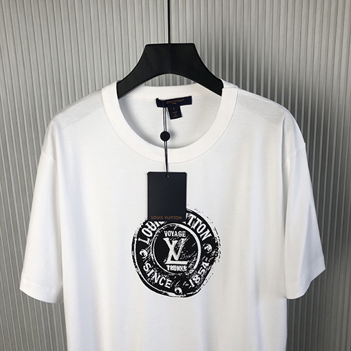 ルイヴィトン 新作スタンププリント半袖Tシャツ