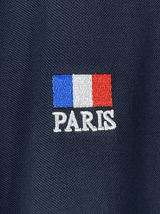 バレンシアガ刺繍磨かれた古いポロシャツ